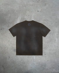 Back view of Front view of AVANT ART TERRORIST — T-Shirt | Combed Cotton in faded black