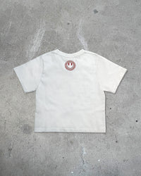 Back view of I'M NOT NICE I HURT PEOPLE — Baby Tee in vintage white