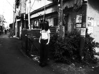 On-model styled view (female) of I'M NOT NICE I HURT PEOPLE — Baby Tee in vintage white